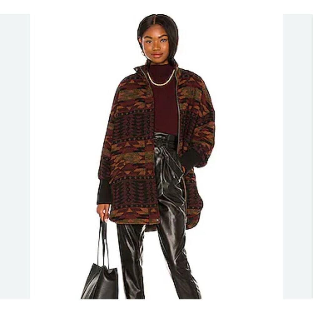 Steve Madden bb Dakota Cabin Fever Coat in Black Size large